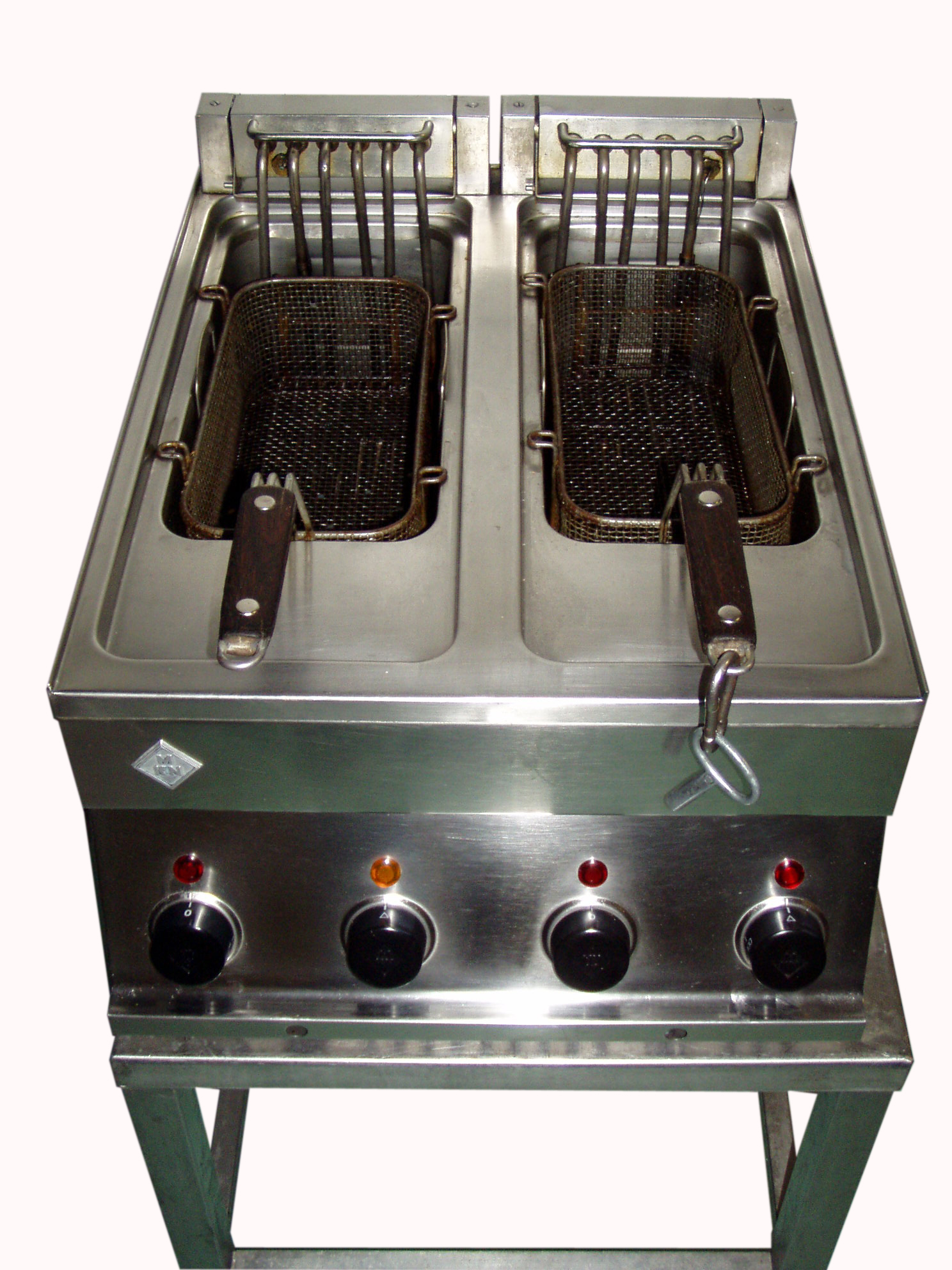 Elektro Doppelfritteuse, 2 x 8 Liter, 230V / 50Hz / 1Phase 2 x 3250W